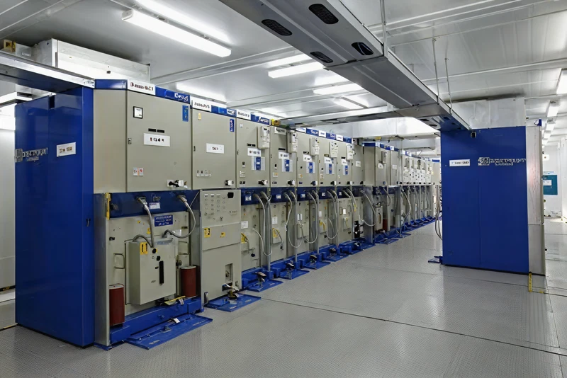 Комплектное распределительное устройство (КРУ), смонтированное в блок-модуле